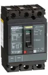 Schneider Electric HGL36150 Kompaktleistungsschalter PowerPacT H, TMD 150A, 3P, 18kA/600V AC