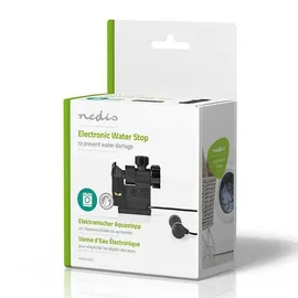 Nedis Elektronischer Aqua Stop, 3/4" Aussengewinde, 3/4" Innengewinde, Schwarz