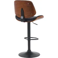 CLP Barhocker Clawson Kunstleder walnuss/schwarz/schwarz