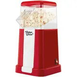 Jocca – 1200 W ölfreier elektrischer Popcorn-Maker/Popcorn-Herstellungsmaschine im Vintage-Stil/Popcorn in 3 Minuten fertig/Messbecher/gesund und schnell for Healthy and Fat-Free Popper, 1200 W, Red