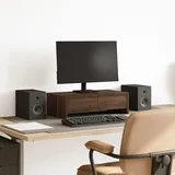 vidaXL Monitorständer mit Schubladen 50x27x15 cm Braun
