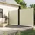 furnicato Seitenmarkise 200 x 600 cm Creme Polyester