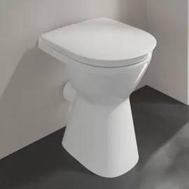 Villeroy & Boch ViCare Stand-WC mit WC-Sitz Weiß Alpin mit CeramicPlus