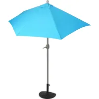 Mendler Sonnenschirm halbrund Parla, Halbschirm Balkonschirm, UV 50+ Polyester/Alu