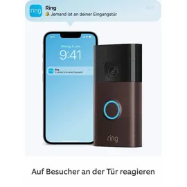 Ring Video Doorbell Akku Venezianische Bronze