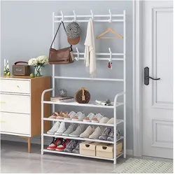 HTI-Living Multifunktionale Garderobe mit Schuhregal platzsparend, modern und praktisch