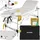 Tectake tectake® 3 Zonen Massageliege, Ko Tao, Tragetasche, Aluminiumgestellweiß
