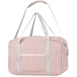 Narwey für Ryanair Handgepäck 40x20x25 Handgepäck Tasche für Flugzeug Faltbare Reisetasche Damen Weekender Damen Handgepäck Koffer 20L (Rosa)