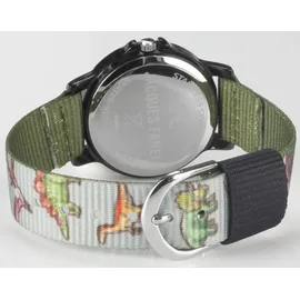 Jacques Farel Hayfield KSB 989 Analog Quarz Stoffband Grün Schwarz