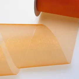 Deko AS GmbH Kristallorganza orange - 70 mm breit - Rolle 25 Meter - 40070 20-R 70