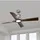 FARO LED Barcelona 130 cm Deckenventilator chrom/braun inkl. Fernbedienung