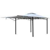 Ondis24 Gartenpavillon Grand Valley 3,3 x 3,3 m Weiß