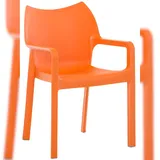 CLP Diva Gartenstuhl 57 x 53 x 84 cm orange