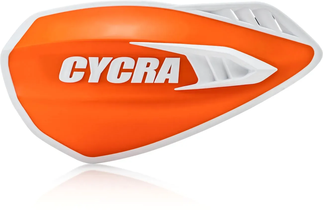 Cycra Cyclone, protège-mains - Orange/Blanc