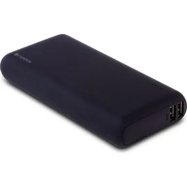 Champion Powerbank 20000 mAh, 30W Power Delivery & Quick Charge, 2x USB-A, 1x USB-C - Schwarz