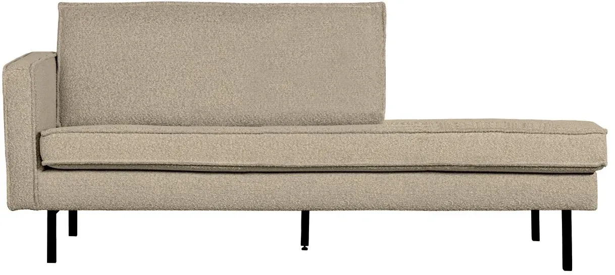 Daybed Rodeo Bouclé-Stoff, modern linksseitig, beige, elegantes Design für Dein Zuhause
