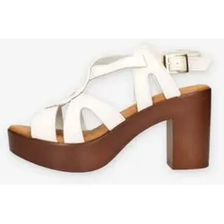 Talea  Sandalen 215-CRUST-BIANCO  in Weiss, 35