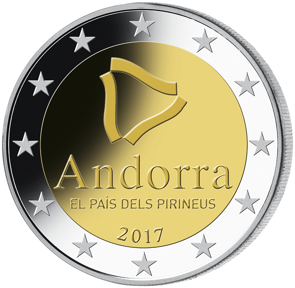 Andorra 2017 2-Euro-Gedenkmünze ''Das Land in den Pyrenäen''