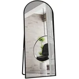 Standspiegel, Schwarz, Glas, 80x180x180 cm, Spiegel, Standspiegel