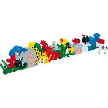 Small Foot Company Steckpuzzle Buchstaben- und Zahlentiere 2841