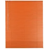 Original Easy-Shadow Aluminium Jalousie Jalousette Breite 110 x 170 cm Höhe in Farbe orange - Bedienseite links - Fensterjalousie Jalousien Alu-Jalousien Alu-Jalousetten Fenster Rollo Lamellenbreite 25 mm Lamellen / Maßanfertigung