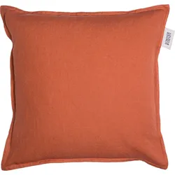 Kissenbezug "Lino", orange (terra), B:38cm L:38cm, Baumwolle, Leinen, Baumwolle, Leinen, SCHÖNER WOHNEN-KOLLEKTION, Kissenbezüge, aus hochwertigem, natürlichem Materialmix