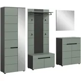 inn.furn Cooper Garderoben-Set 255 x 0 x 0 Salbei/Grau