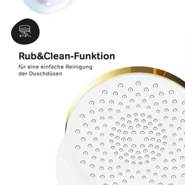 AM.PM Duschset Gold Brauseset, Handbrause Set, Duschsäule, Duschkopf-Set