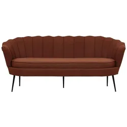 Calais Sofa 3 Personen rot.
