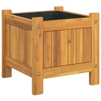 VidaXL Pflanzkübel mit Einlage 31x31x30 cm Massivholz Akazie