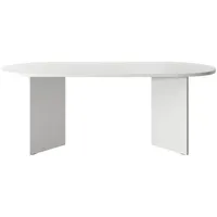 Selsey OVO - Esstisch oval, Weiß, 90x204 cm -