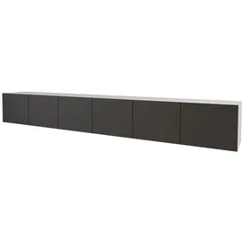 altdecor ELIO Lowboard 300 cm Schwarz/Weiß Holzwerkstoff
