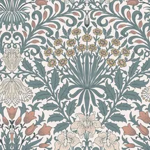 William Morris At Home Vliestapete Garden 53 cm 10 m blau