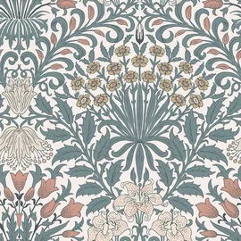 William Morris At Home Vliestapete Garden 53 cm 10 m blau