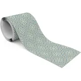 Muralo - Selbstklebende Bordüre - Tapetenbordüre Wandbördure - Dekorative Wandtatto für Wände, Möbel, Decken, Tapeten, Wandverkleidungen, Türen - Modernes geometrisches Muster - Br.10cm x Hö.300cm