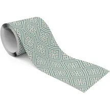 Muralo - Selbstklebende Bordüre - Tapetenbordüre Wandbördure - Dekorative Wandtatto für Wände, Möbel, Decken, Tapeten, Wandverkleidungen, Türen - Modernes geometrisches Muster - Br.10cm x Hö.300cm