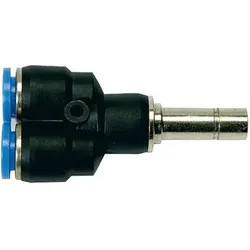 Y-Steckverbindung, Stecknippel »Blaue Serie«, Schlauch /Stecker-Ø 12