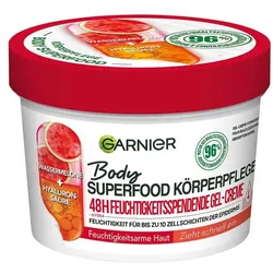 Garnier Erfrischende Körperpflege für trockene Haut, Body Butter mit Wassermelone und Hyaluronsäure
