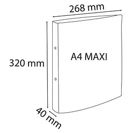 Exacompta Chromaline Pastell Ringbuch DIN A4 40 mm Korallrot 1 St.