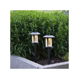 Star Trading LED-Solarlampen Monaco warmweiß 2er Set