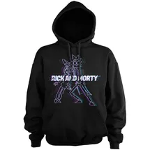 Rick and Morty Hoodie Schwarz M