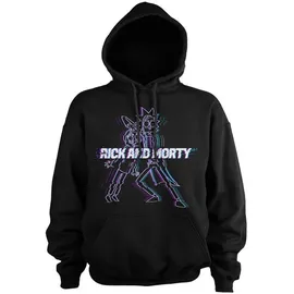 Rick and Morty Hoodie Schwarz M