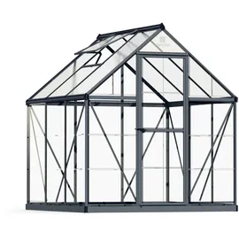 Palram Hybrid Gewächshaus Aluminium Grau HKP 4 mm 3,51 m2