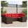 vidaXL Gartensofa-Set 6-tlg. braun