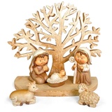 RIFFELMACHER & WEINBERGER Kinderkrippenfiguren am Baum 12x10 cm