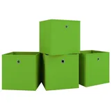 VCM 4er Set Faltbox Klappbox Boxas - ohne Deckel Rot