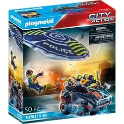 PLAYMOBIL 70781 Polizei-Fallschirm: Verfolgung des Amphibien-Fahrzeugs