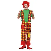 Mottoland Herren Kostüm Clown bunt Karierte Clownhose Karneval Fasching Gr.58