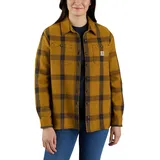 CARHARTT Heavyweight Twill L/S 105576" - Braun/Dunkelbraun (Brn) S
