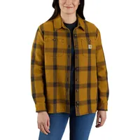 CARHARTT Heavyweight Twill L/S 105576" - Braun/Dunkelbraun (Brn) S